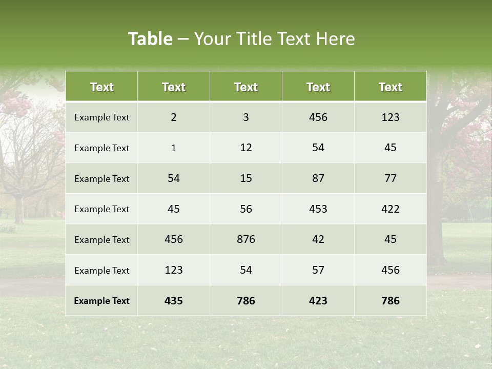 Foliage London Branches PowerPoint Template