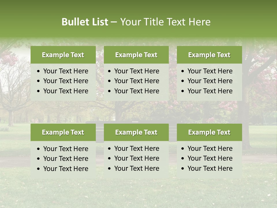 Foliage London Branches PowerPoint Template