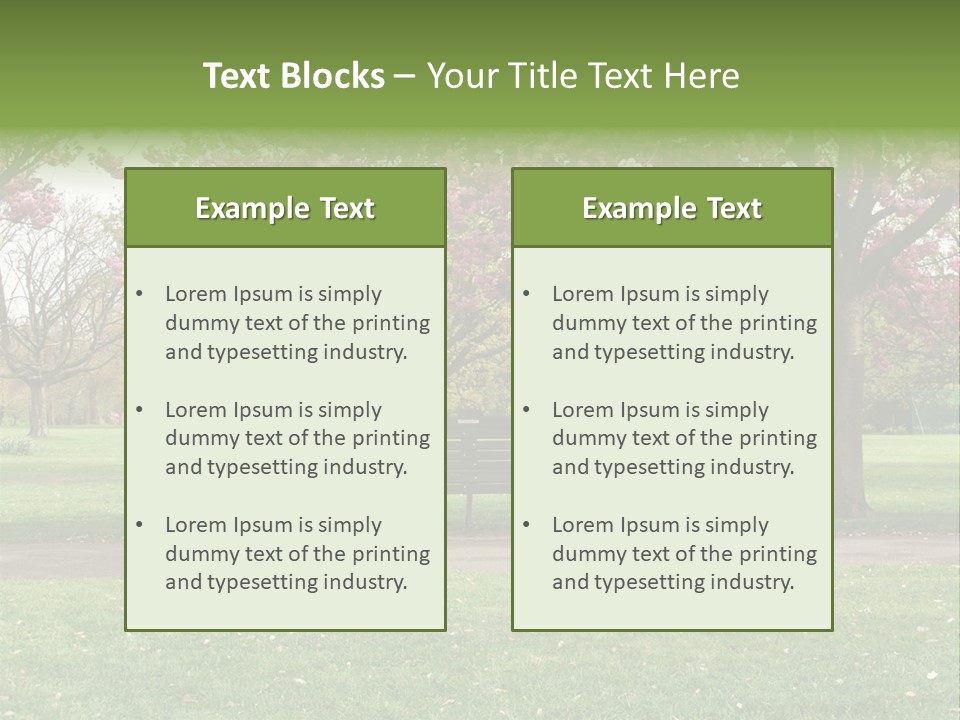 Foliage London Branches PowerPoint Template