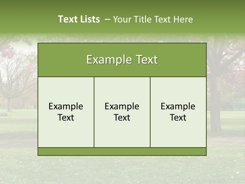 Foliage London Branches PowerPoint Template