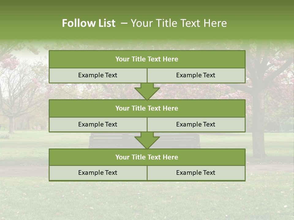 Foliage London Branches PowerPoint Template