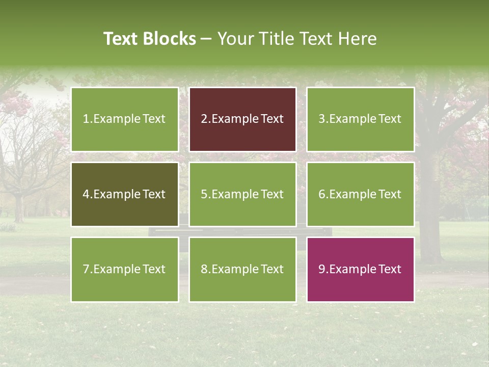 Foliage London Branches PowerPoint Template