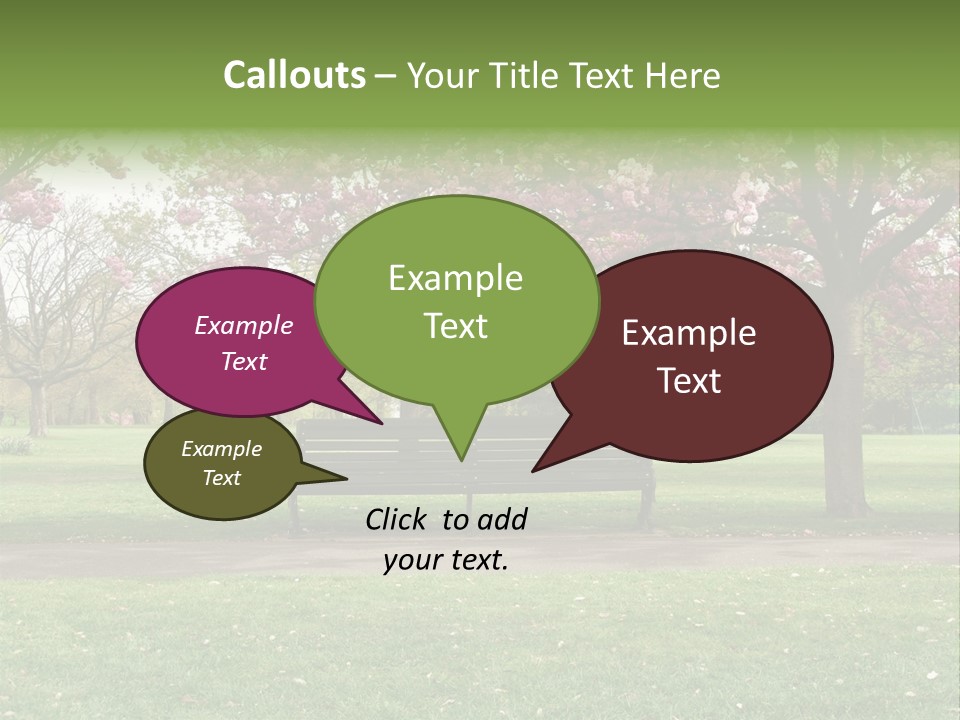 Foliage London Branches PowerPoint Template