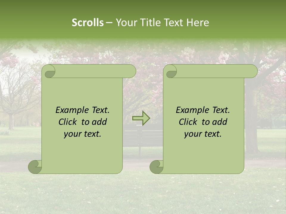Foliage London Branches PowerPoint Template