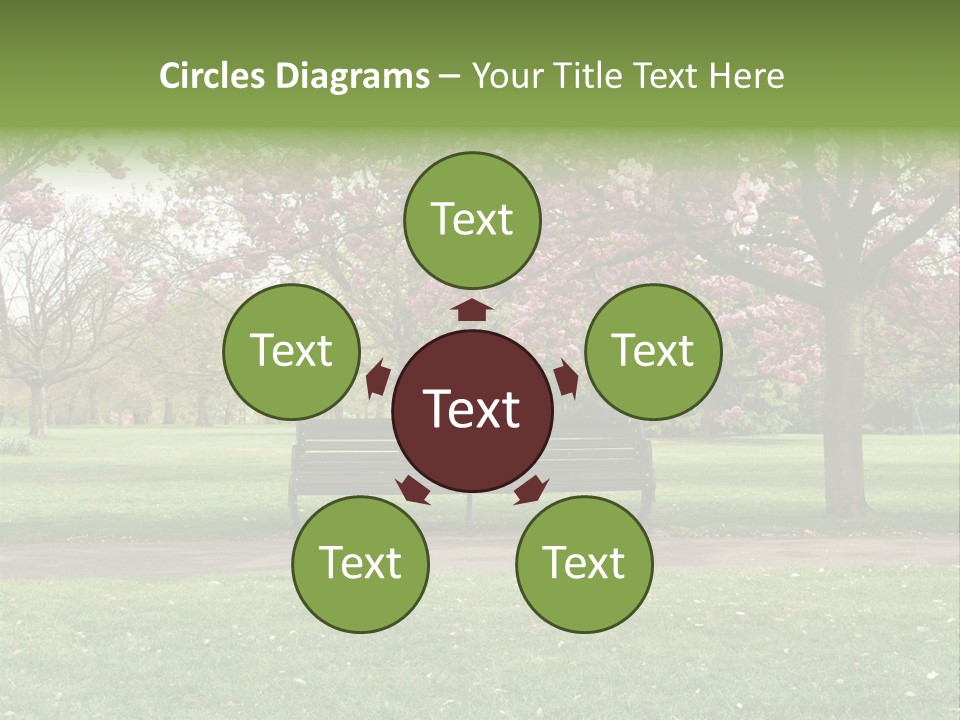 Foliage London Branches PowerPoint Template