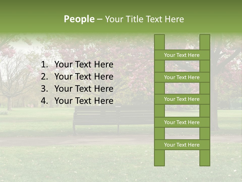 Foliage London Branches PowerPoint Template