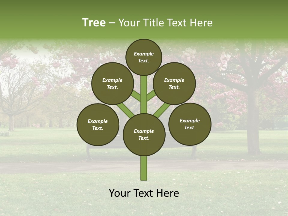 Foliage London Branches PowerPoint Template
