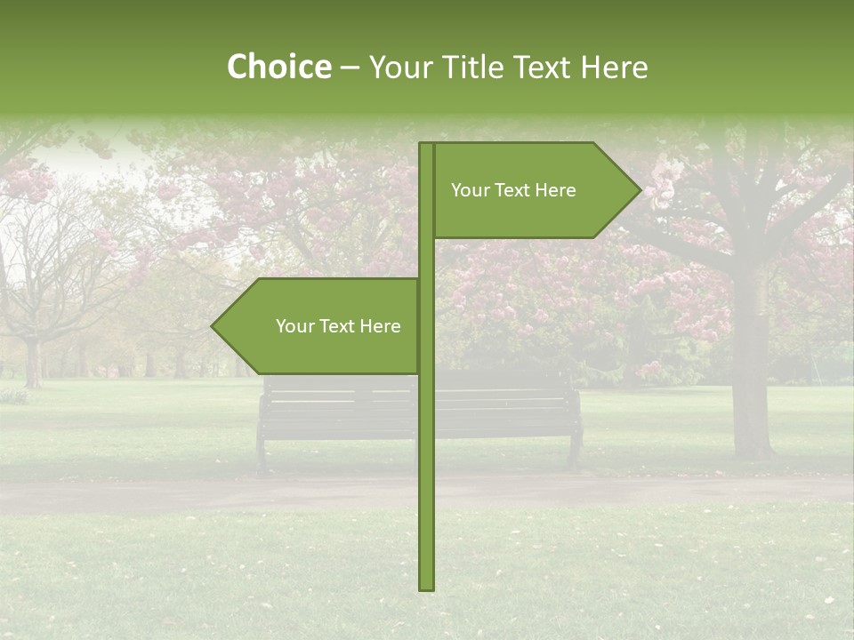 Foliage London Branches PowerPoint Template