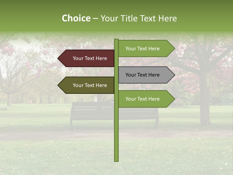 Foliage London Branches PowerPoint Template
