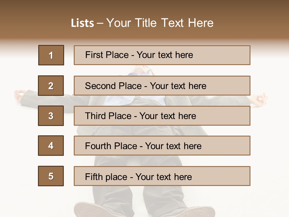 Stress Executive Fainted PowerPoint Template