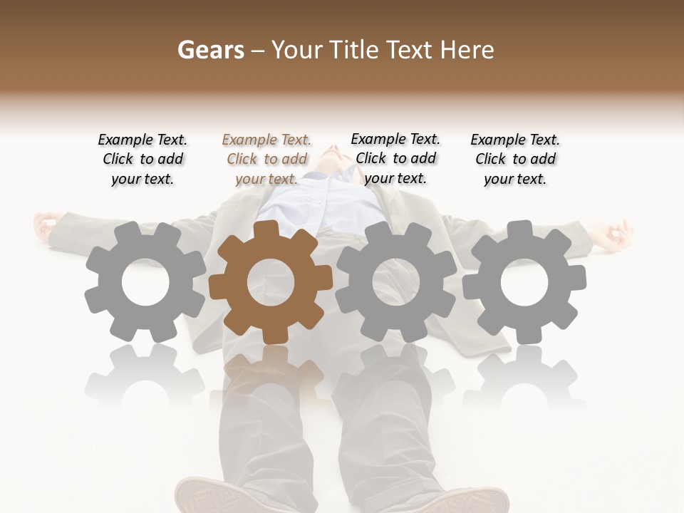 Stress Executive Fainted PowerPoint Template