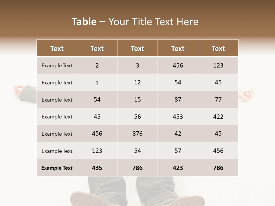 Stress Executive Fainted PowerPoint Template