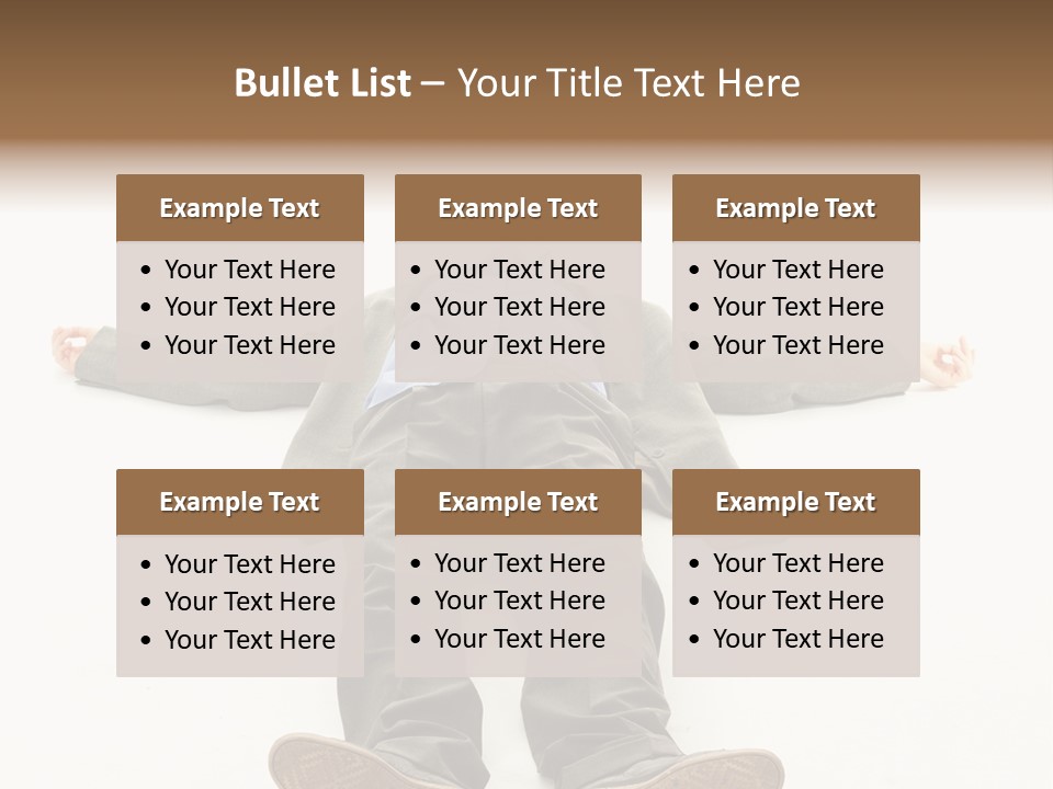 Stress Executive Fainted PowerPoint Template