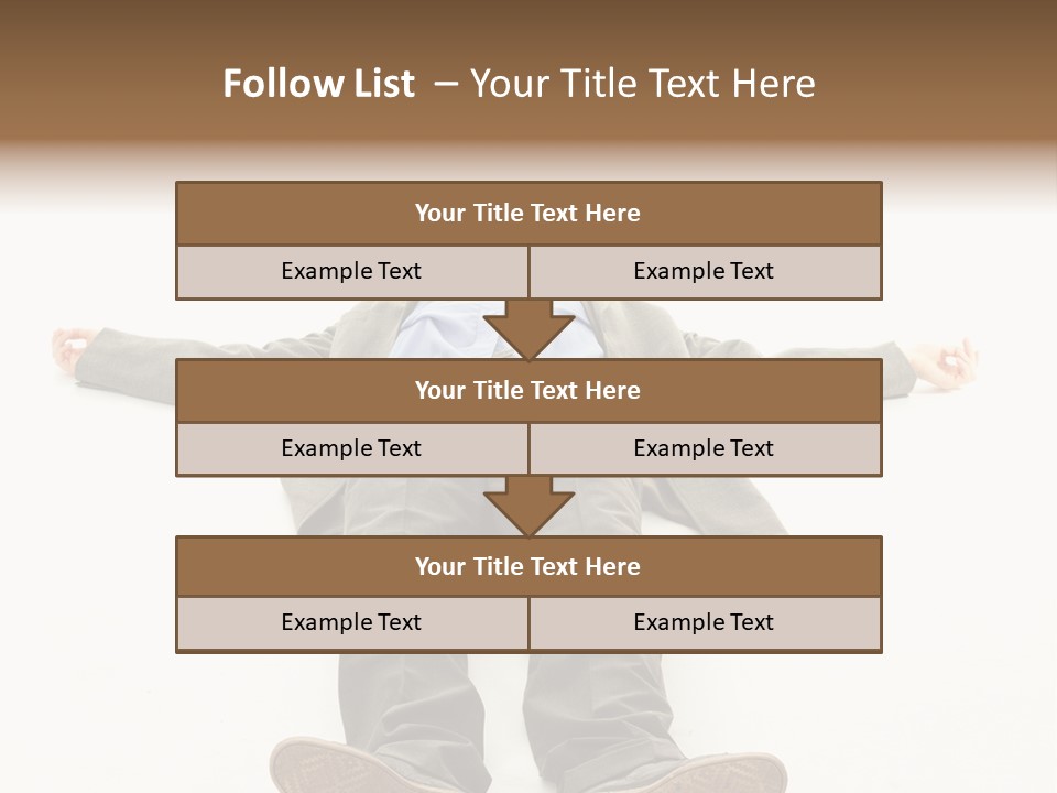 Stress Executive Fainted PowerPoint Template