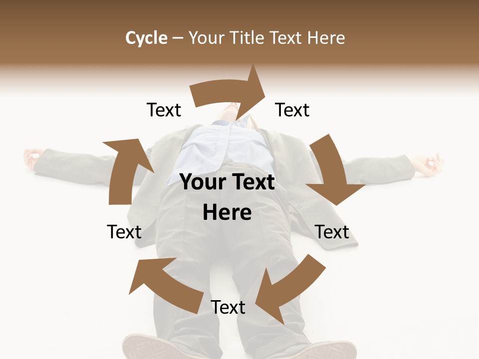 Stress Executive Fainted PowerPoint Template