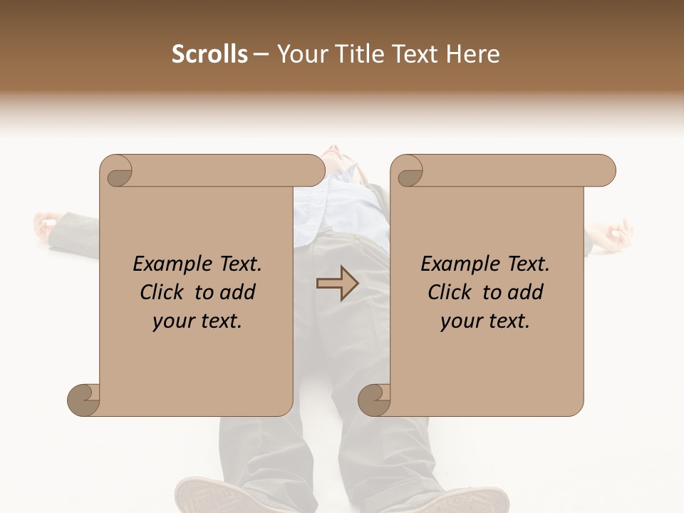 Stress Executive Fainted PowerPoint Template
