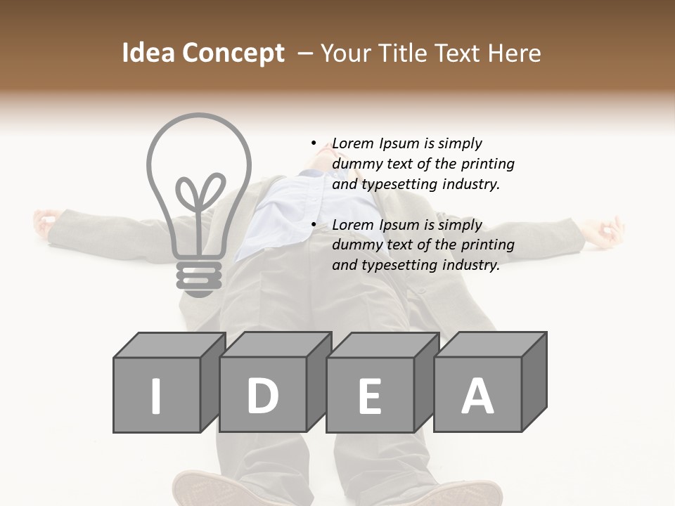 Stress Executive Fainted PowerPoint Template