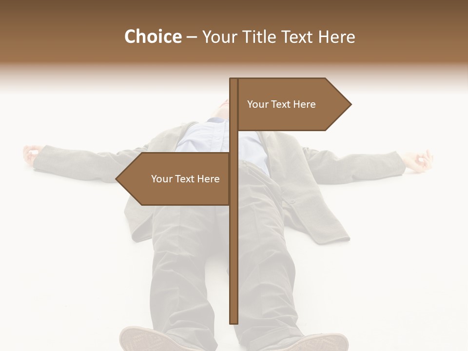 Stress Executive Fainted PowerPoint Template