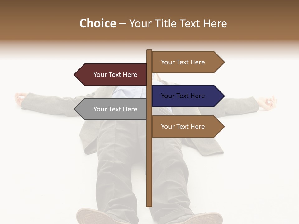 Stress Executive Fainted PowerPoint Template