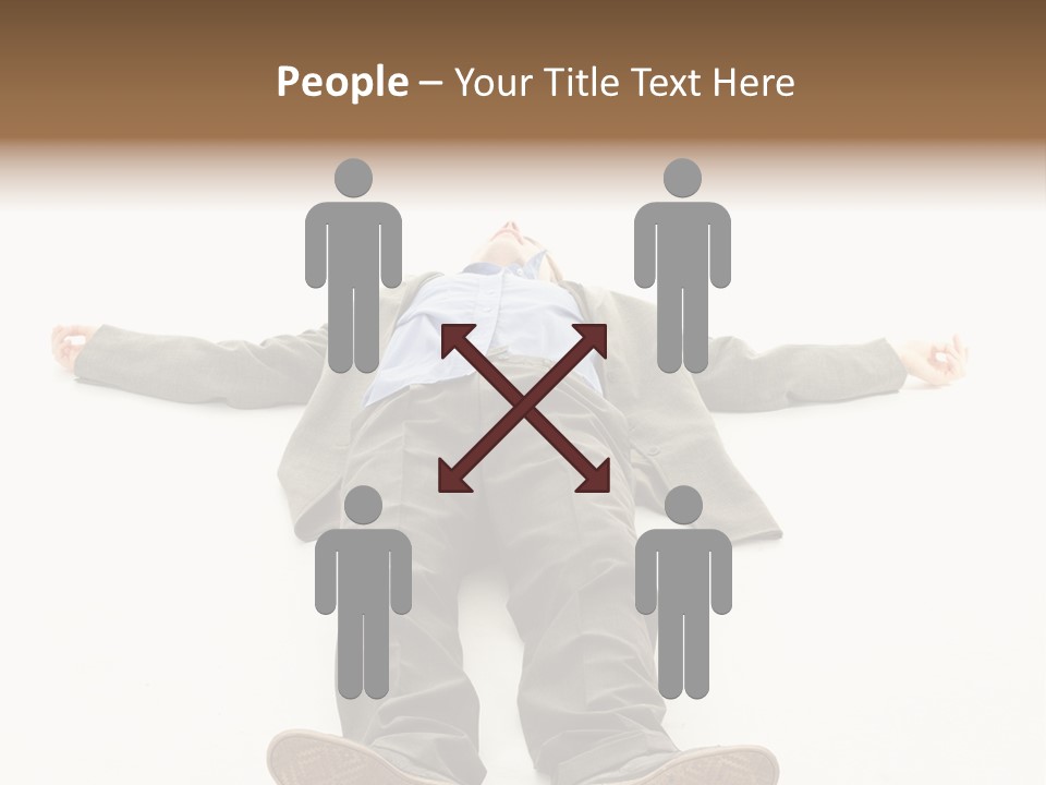 Stress Executive Fainted PowerPoint Template