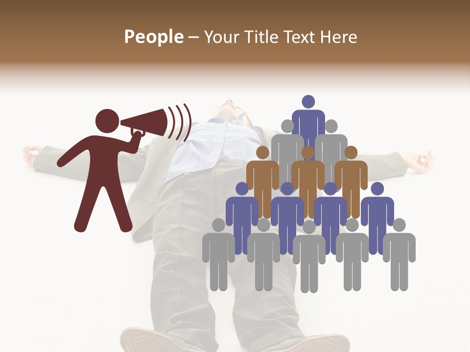 Stress Executive Fainted PowerPoint Template