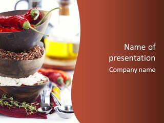 Vegetarian Dietary Basmati PowerPoint Template