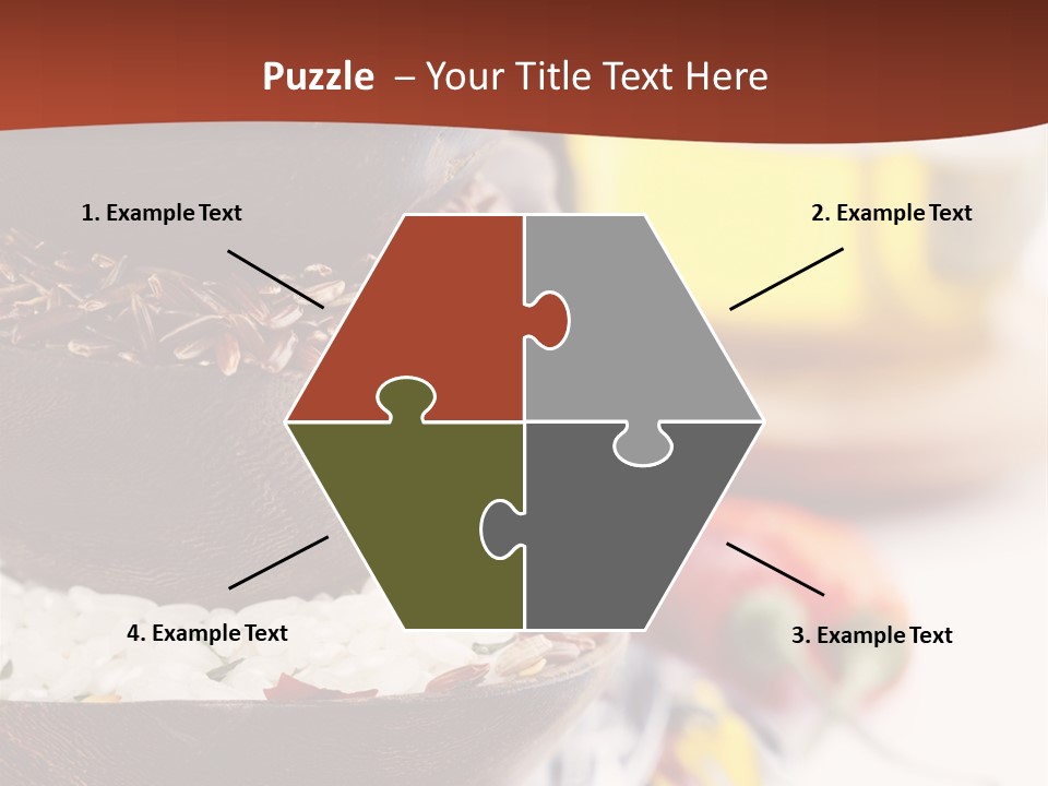 Vegetarian Dietary Basmati PowerPoint Template