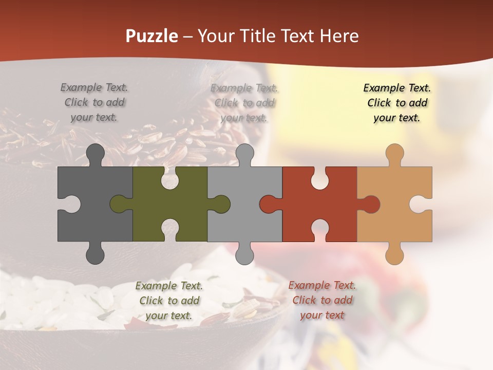 Vegetarian Dietary Basmati PowerPoint Template