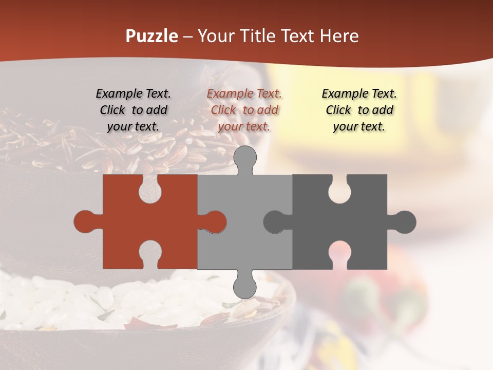 Vegetarian Dietary Basmati PowerPoint Template