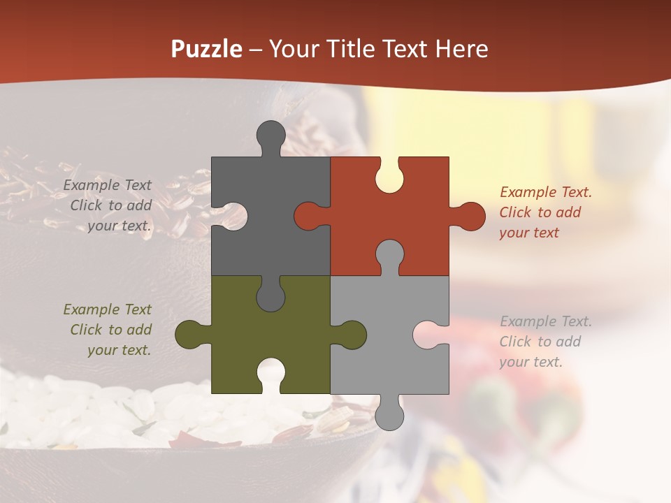 Vegetarian Dietary Basmati PowerPoint Template