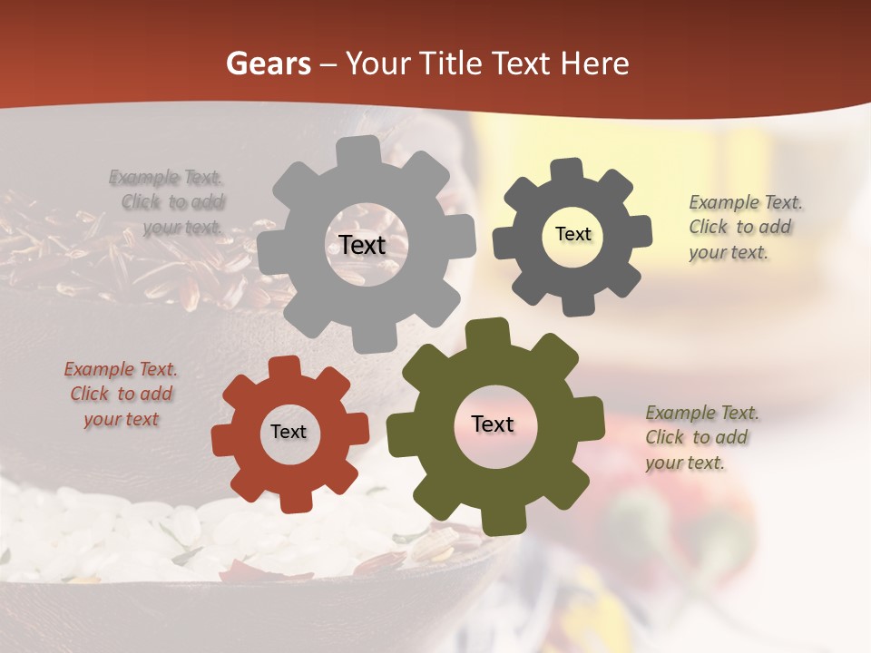 Vegetarian Dietary Basmati PowerPoint Template