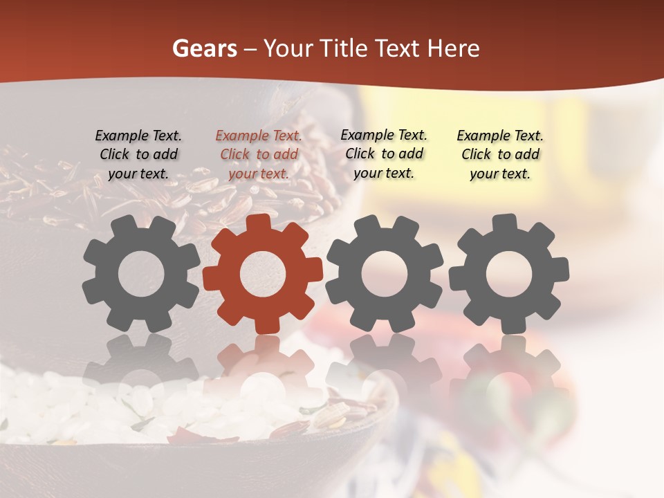 Vegetarian Dietary Basmati PowerPoint Template