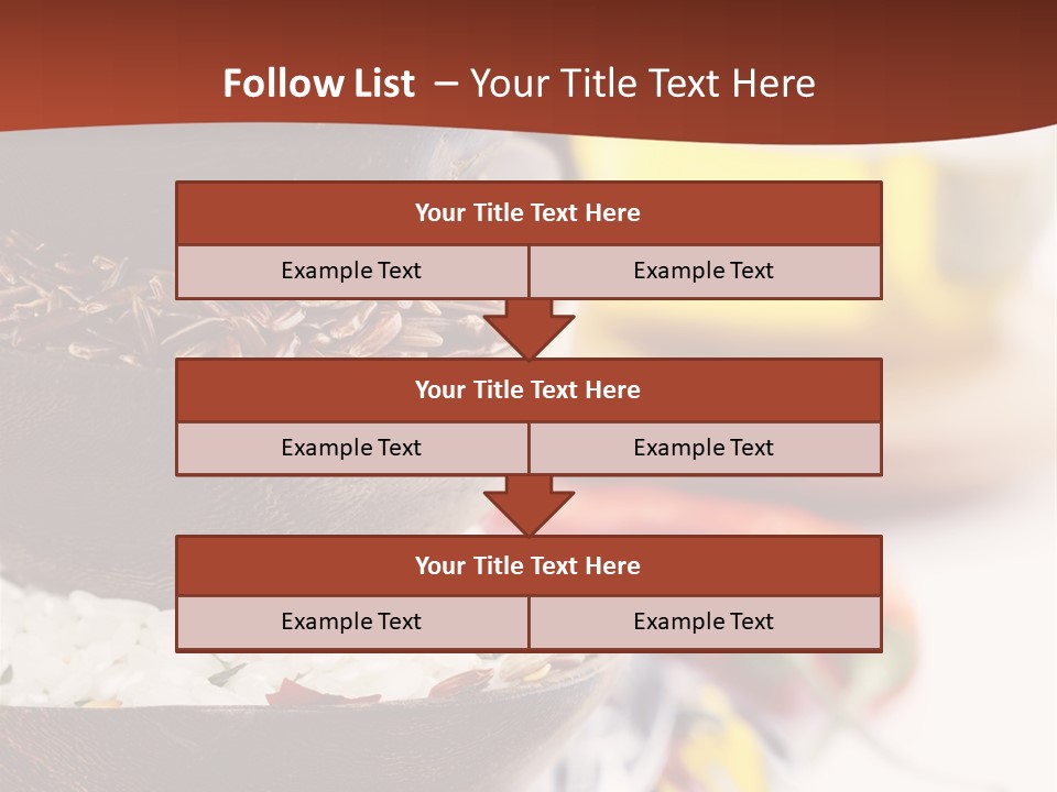 Vegetarian Dietary Basmati PowerPoint Template