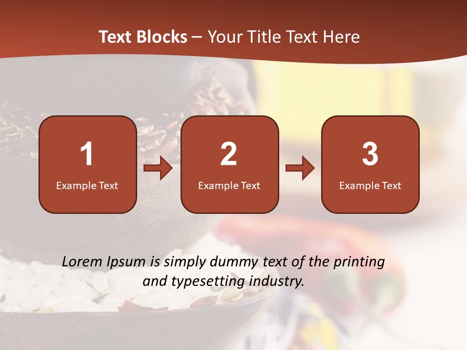 Vegetarian Dietary Basmati PowerPoint Template