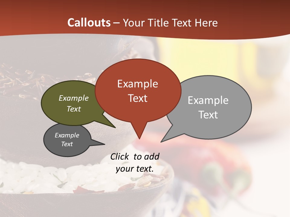 Vegetarian Dietary Basmati PowerPoint Template