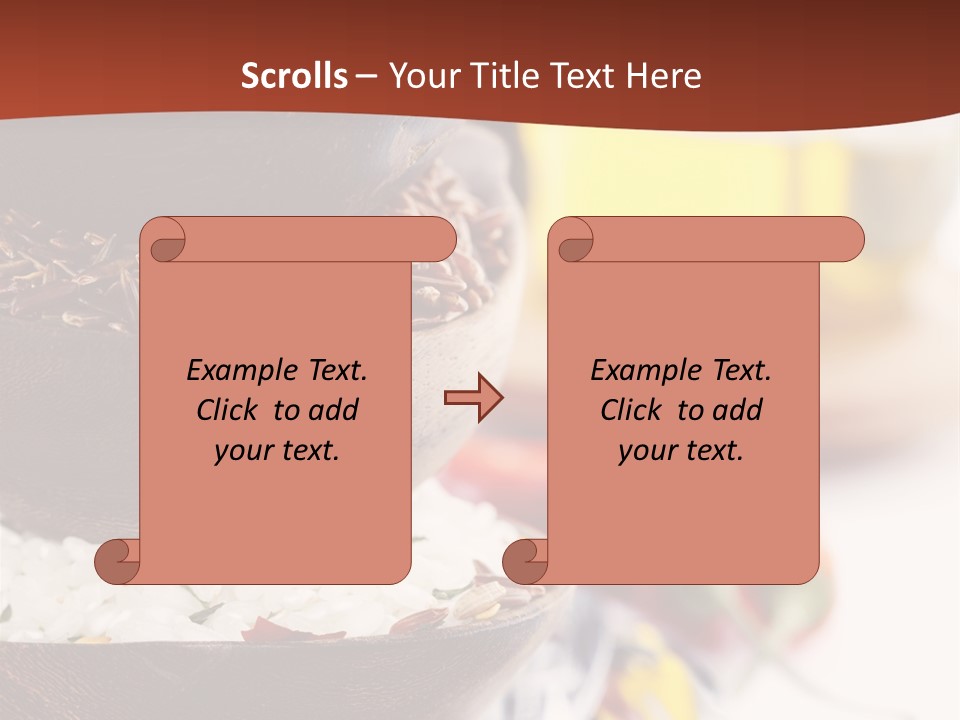 Vegetarian Dietary Basmati PowerPoint Template