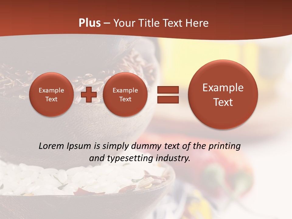 Vegetarian Dietary Basmati PowerPoint Template