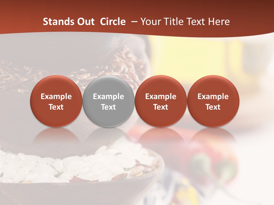 Vegetarian Dietary Basmati PowerPoint Template