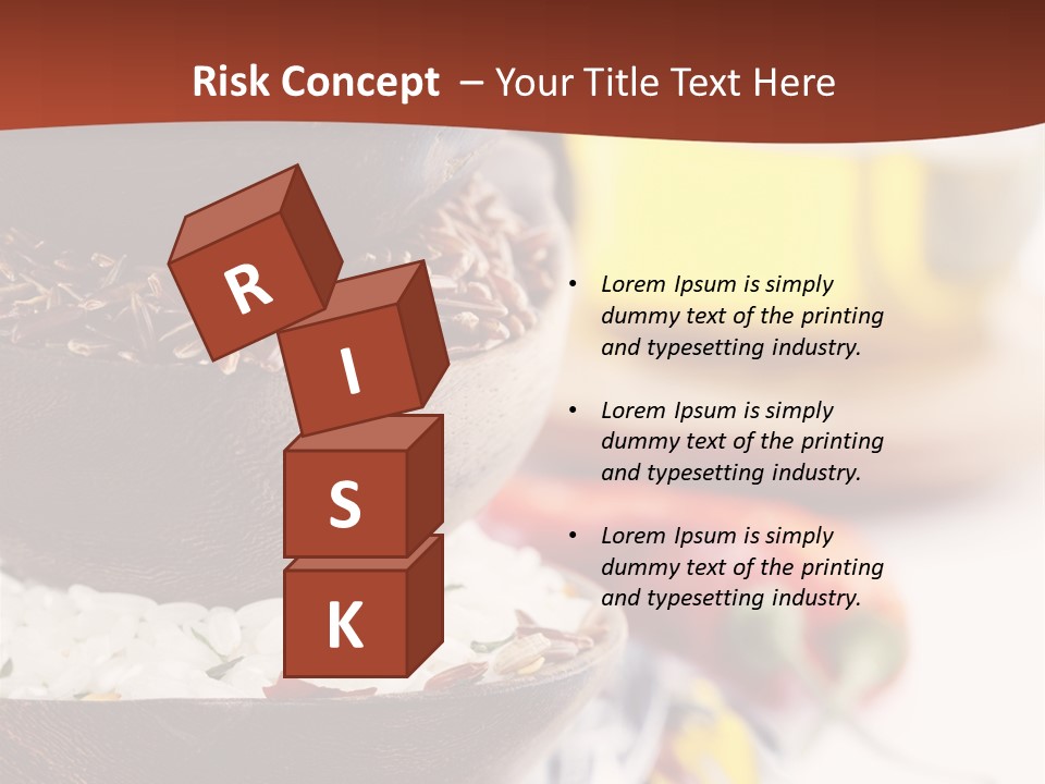 Vegetarian Dietary Basmati PowerPoint Template