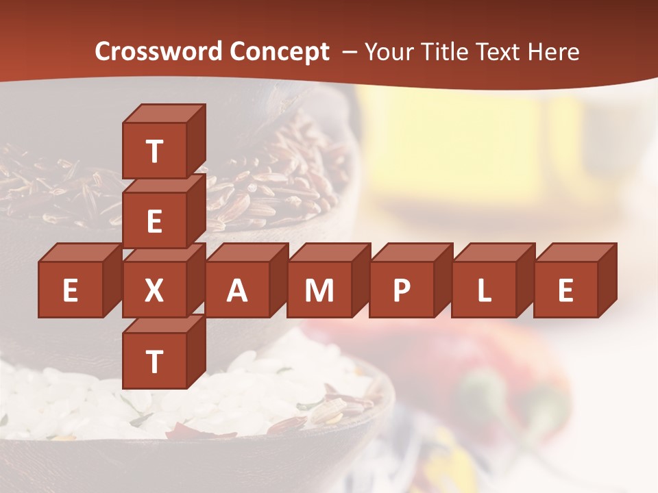 Vegetarian Dietary Basmati PowerPoint Template