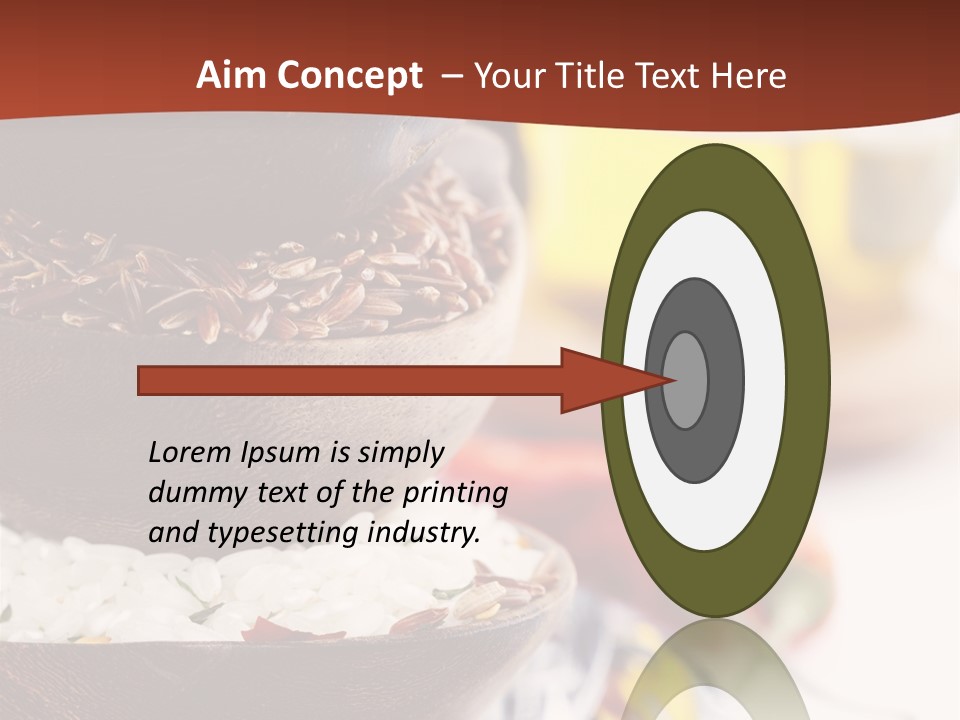 Vegetarian Dietary Basmati PowerPoint Template