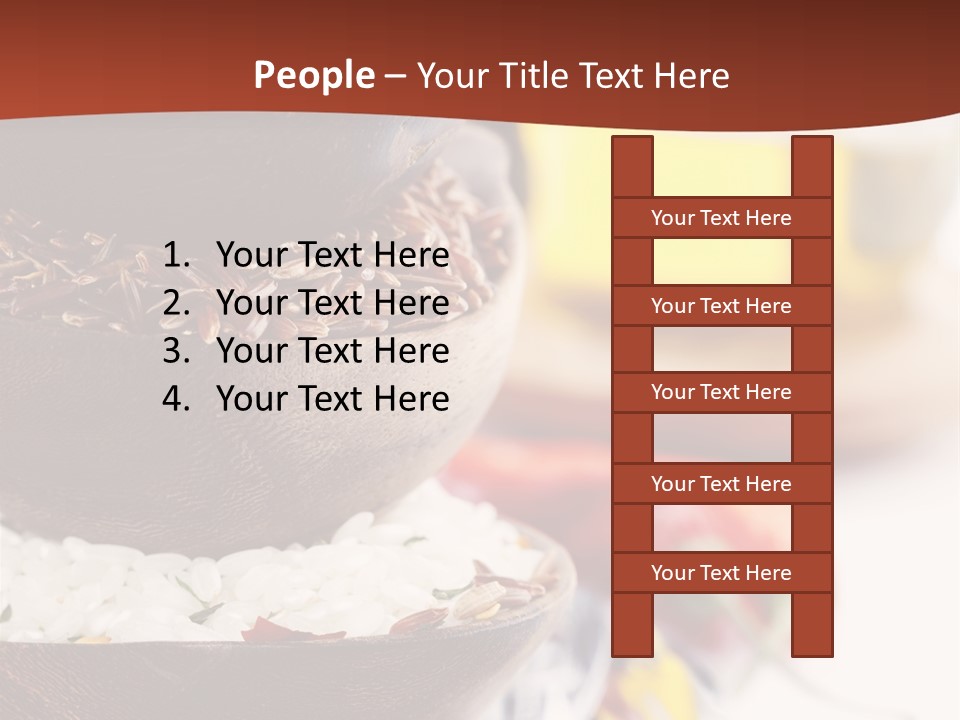 Vegetarian Dietary Basmati PowerPoint Template