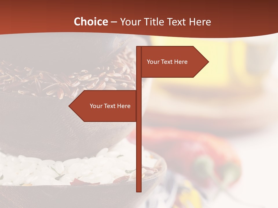 Vegetarian Dietary Basmati PowerPoint Template