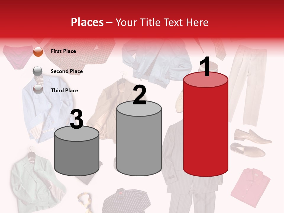 A Bunch Of Clothes That Are On A Table PowerPoint Template