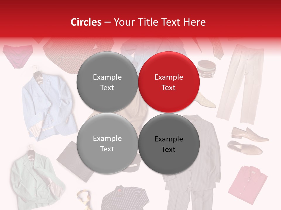 A Bunch Of Clothes That Are On A Table PowerPoint Template