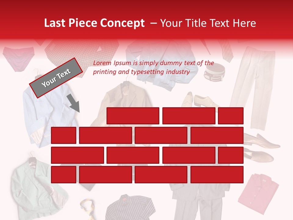 A Bunch Of Clothes That Are On A Table PowerPoint Template