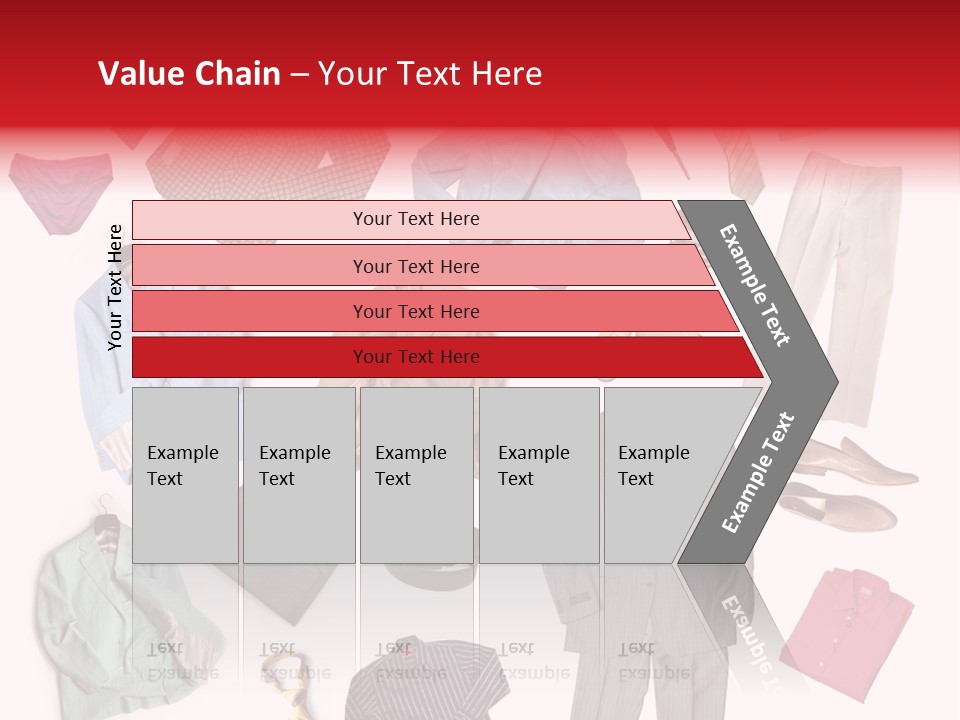 A Bunch Of Clothes That Are On A Table PowerPoint Template