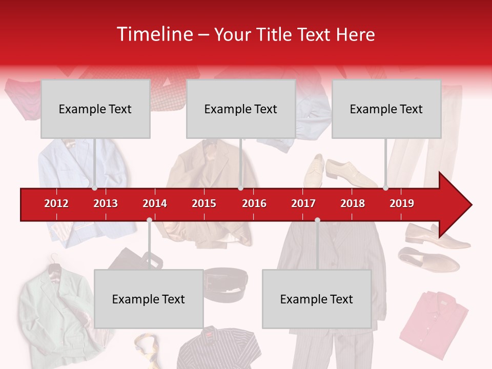 A Bunch Of Clothes That Are On A Table PowerPoint Template