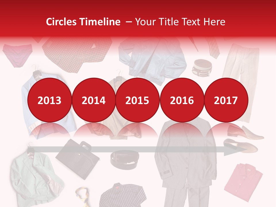 A Bunch Of Clothes That Are On A Table PowerPoint Template