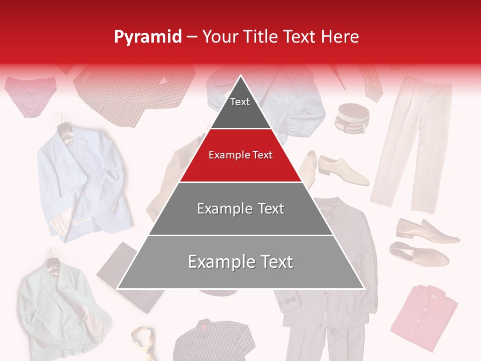 A Bunch Of Clothes That Are On A Table PowerPoint Template